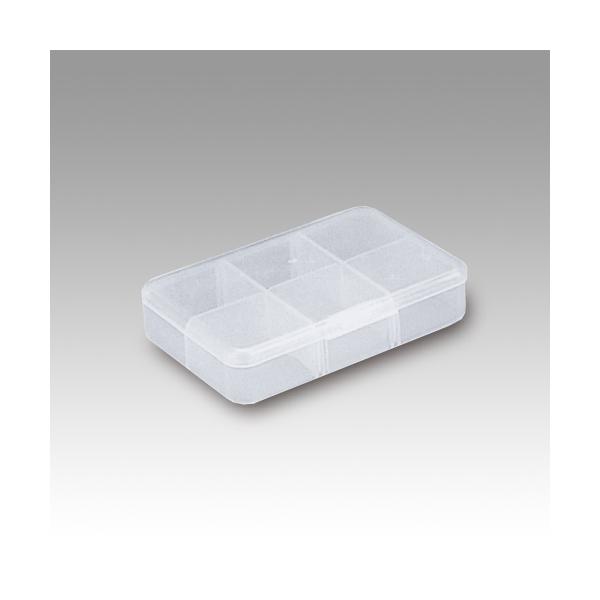 明邦化学工業 |可変仕切板2枚付きの最大6コマタイプの小物ケース。 TKM-10-03-01