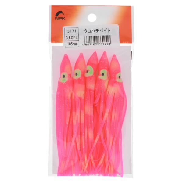 ナカジマ  ●カラー:GPZ ●サイズ:3.5号 ●全長:105mm ●入数:5|【ナカジマ/NAKAZIMA】タコハチベイト TKM-12-15-02