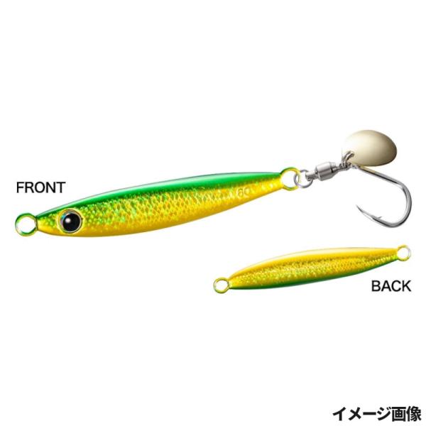 シマノ オシア  ●カラー:003 Sグリキン ●サイズ:60g ●全長:72mm ●自重:60g ●タイプ:シンキング ●フック:#1 ●釣り方、フィールド:ソルトルアー（オフショア）|フラット面やエッジを極力排除したボディ形状での特徴は...