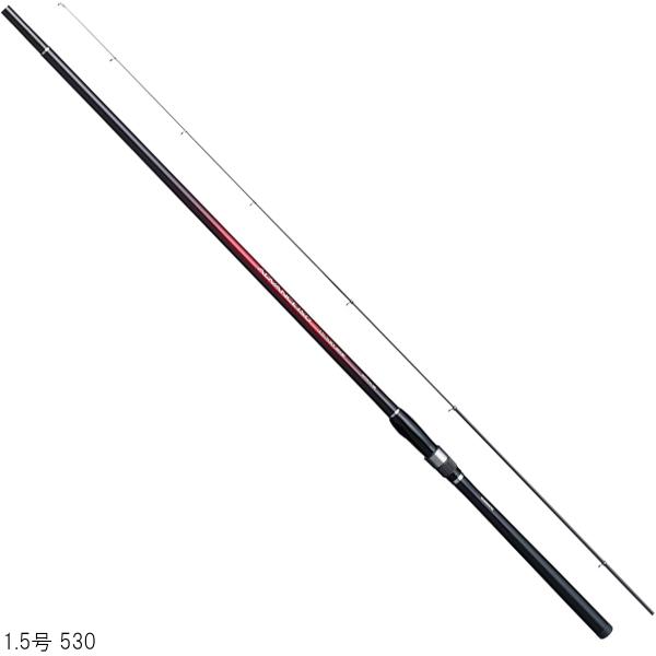 シマノ  ●全長:5.3M ●自重:187g ●継数:5本 ●仕舞長さ:115.4cm ●先径（外径）:0.8mm ●オモリ負荷:1〜4号 ●適合ハリス:1.5〜4号 ●カーボン含有率:99.3% ●釣り方、フィールド:磯釣り（上物） ●代...