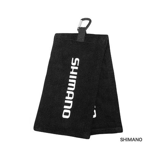 シマノ  【仕様】●D環でお好みの位置に取り付け [環境美化協力商品] 素材綿100％ ●カラー:SHIMANO ●サイズ:60×15cm|樹脂製カラビナ付、ブランドロゴ入りタオル。 TKM-04-04-08