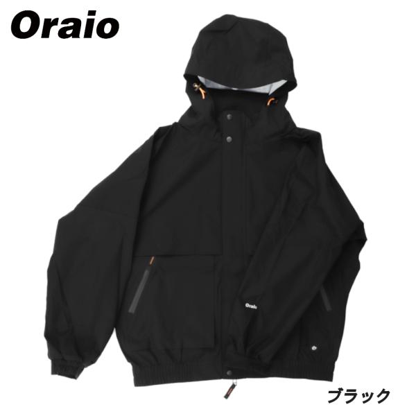 ウェア Oraio(オライオ) 2.5層 ウォータープルーフ ジャケット XL ブラック point-i_4996774113472