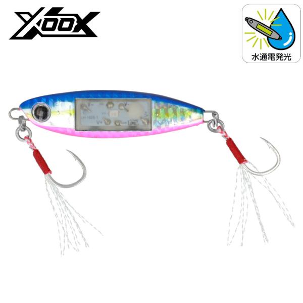現品限り】 ジグ XOOX フラッシュメタル 35g ブルピン【ゆうパケット