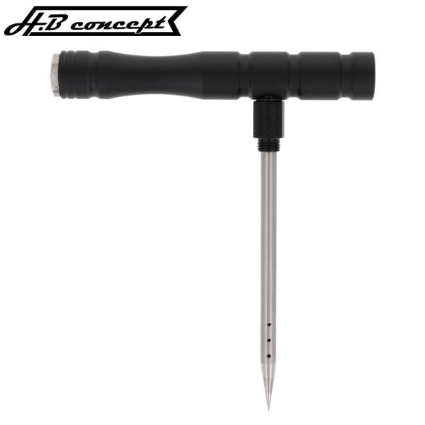 H.B コンセプト  ・優れた貫通力で魚を鋭く刺せる ・ハリ部分はサビに強いステンレス製 ・滑りにくく力を入れやすいグリップ ●サイズ:約 W12×H13.5cm ●サイズ（詳細）1:[エア抜き] 約24cm(収納時 約14.5cm) ●自...