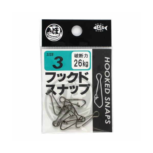 [環境美化協力商品] ●サイズ:3号 ●強度:26kg(破断力) ●入数:7個入|糸がひっかかりにくく、はめやすいスナップ。 TKM-12-02-90 SRS-004996774971119