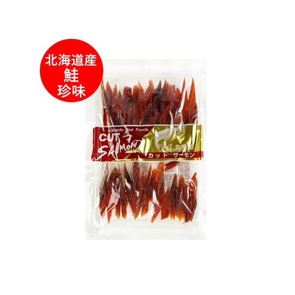 名称：カット サーモン 鮭とば / 鮭トバ内容量：カットサーモン 1袋(100g)賞味期限：シャケとば は1ヶ月以上保存方法：しゃけとば は、直射日光、高温多湿を避けて常温で保存してください。さけとば は、開封後はお早めにお召し上がりくださ...