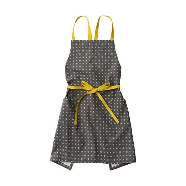 レップ エプロン ポルカ Polka グレー 73×84cm