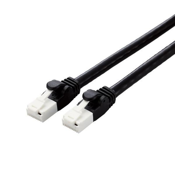 (3個セット)エレコム LD-GPAT/BK1/RS LANケーブル CAT6A 1m 高速 10Gbps ストレート 爪折れ防止 RoHS指令準拠 ブラック