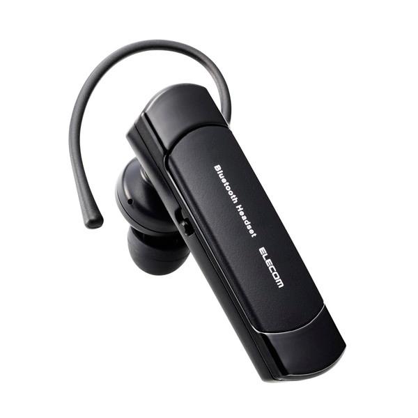 エレコム LBT-HS21MPBK2 ヘッドセット Bluetooth 5.2 片耳 ワイヤレス 最大8時間連続通話 ハンズフリー Qualcomm CVC 高音質通話 左右両対応