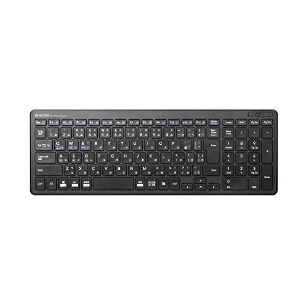 他サイト： エレコム TK-FBP101BK ワイヤレス フル キーボード 軽量×超薄型 Bluetooth ブラック Windows11 対応の商品画像