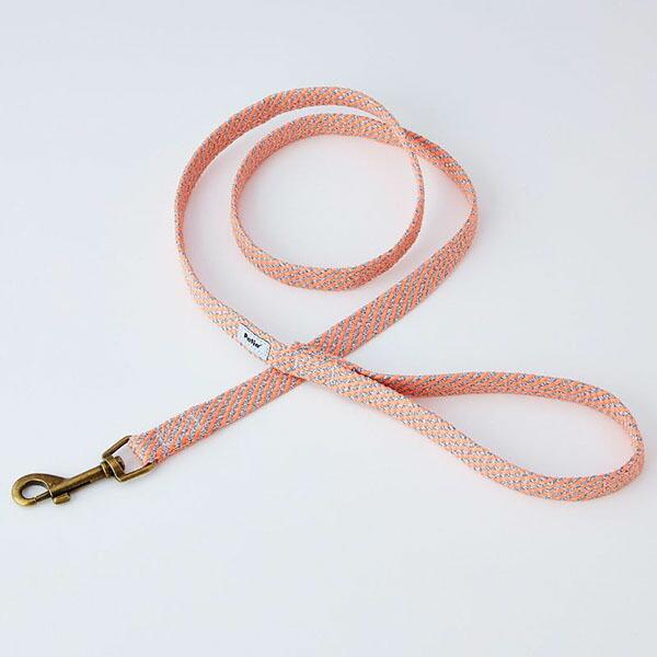 (12個セット) ペティオ フラッシュソフトリード S ピンク 犬用リード ペット用品 犬用品 ドッグ グッズ ペット 布地 抗菌 引き紐 小型犬 反射 光る