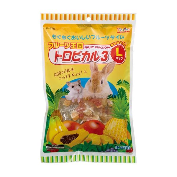 他サイト： (4個セット) スドー フルーツ王国 トロピカル3 Lパック (160g)の商品画像