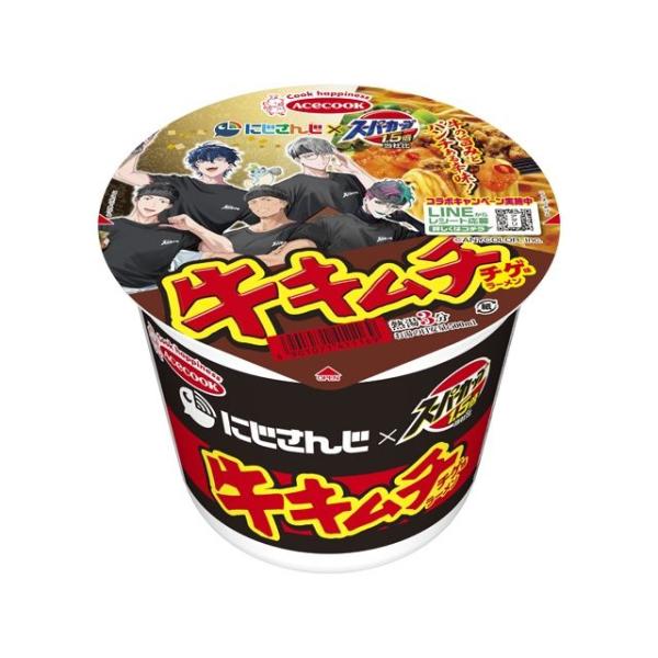 エースコック スーパーカップ1.5倍 にじさんじ 牛キムチチゲラーメン×12個（10月中旬頃入荷予定）