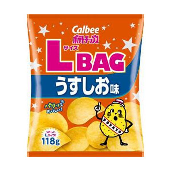 カルビー（Calbee） ポテトチップ LサイズBAG うすしお味 118g×12袋