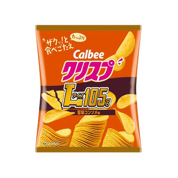 カルビー（Calbee） ポテトチップス クリスプ Lサイズ コンソメ味 105g