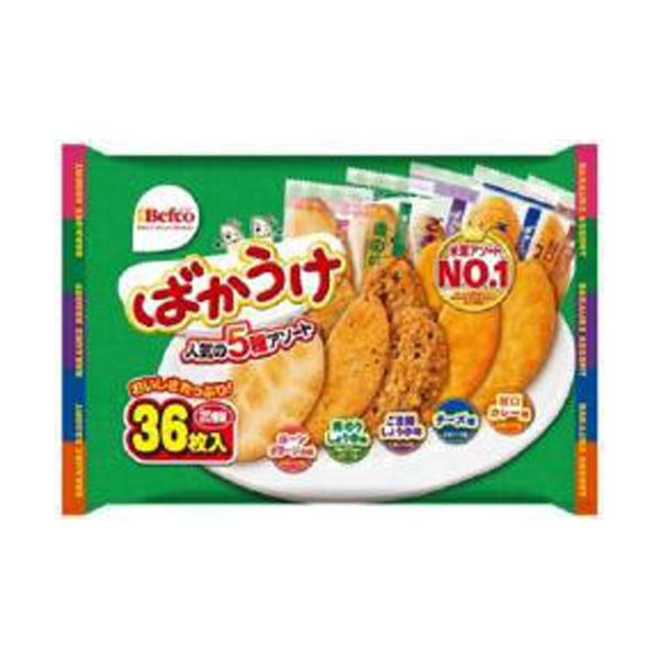 Befco（ベフコ） 栗山米菓 ばかうけアソート 36枚×10入 : スナック菓子