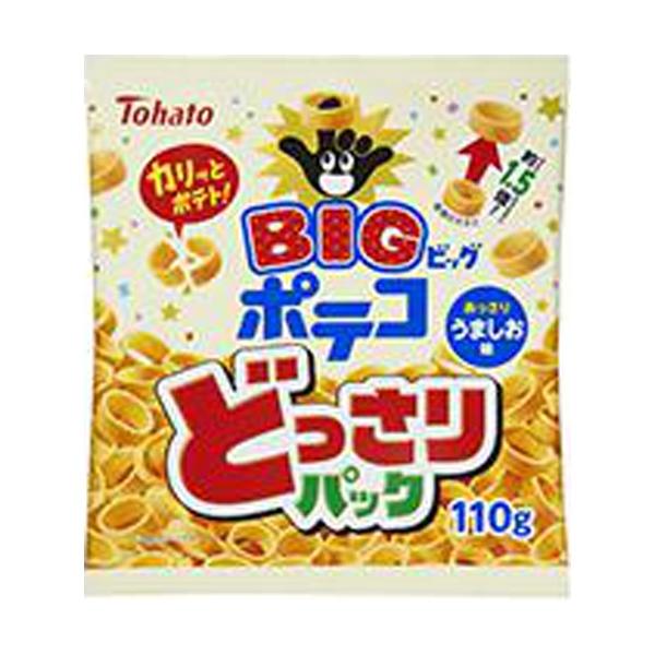 ポテコ 東ハト どっさりパック うましお味 110g×10入 : スナック菓子の