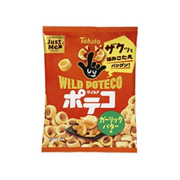 東ハト ワイルドポテコ ガーリックバター味 50g×12袋（10月上旬頃入荷予定）