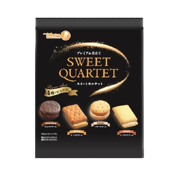 カルテット〈完全生産限定盤・2枚組〉 宝製菓 スイートカルテット 4種のビスケット 127g×16袋（10月下旬頃
