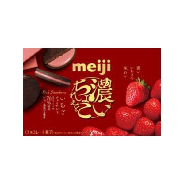 明治（meiji） 濃いちょこれえと 苺チョコサンド 6枚×5個