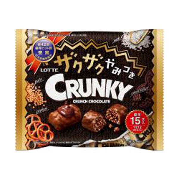 ロッテ ザクザクやみつきクランキーＳＰ １４２ｇ  ×36 【全国送料無料】(沖縄・離島は別途) ニュータッチ ロッテ ザクザクやみつきクランキー シェアパック 142g
