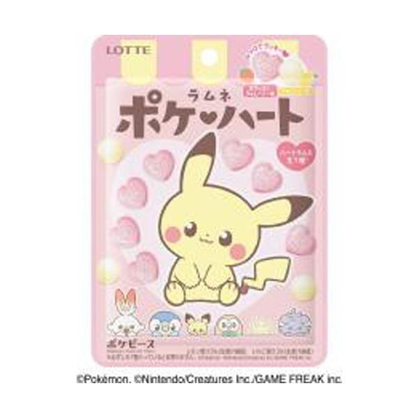 ロッテ（LOTTE） ポケハートラムネ 40g×10入 : スナック菓子のポイポイ