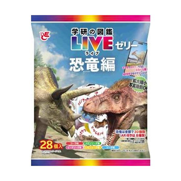 エースベーカリー 学研の図鑑LIVEゼリー 恐竜編 28個×16袋