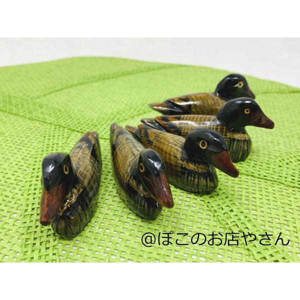 木製カモ鴨 箸置き 5個セット【和食器 雑貨 スプーンレスト カトラリー