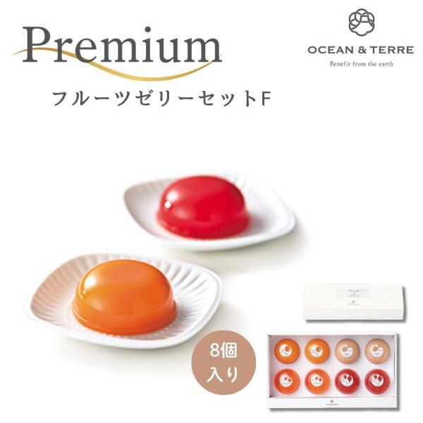 残暑見舞い ギフト 2026  お返し 贈り物 2026  ゼリー  冷菓 ギフト  PremiumフルーツゼリーセットF OCEAN＆TERRE  A478