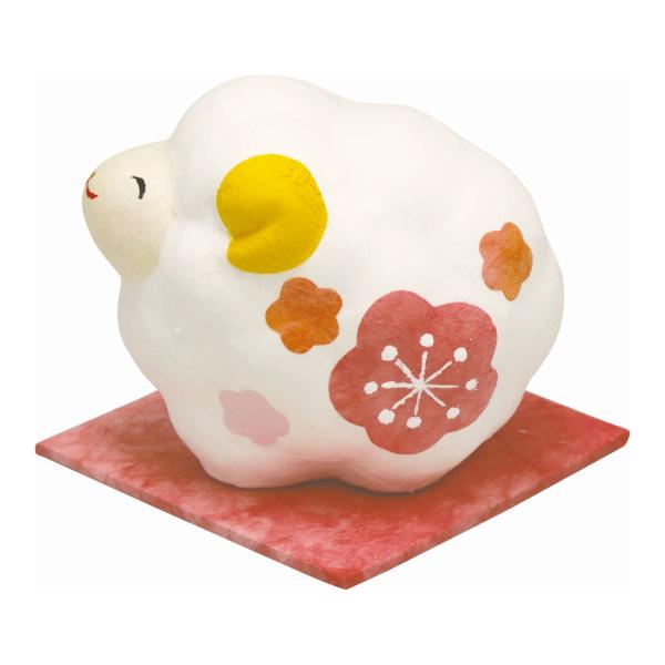 未(ひつじ)の歳干支飾り 手作りちぎり和紙細工 花笑み 未 小 手作り和紙細工 置物 飾り 2027年 令和9年 縁起 開運 迎春