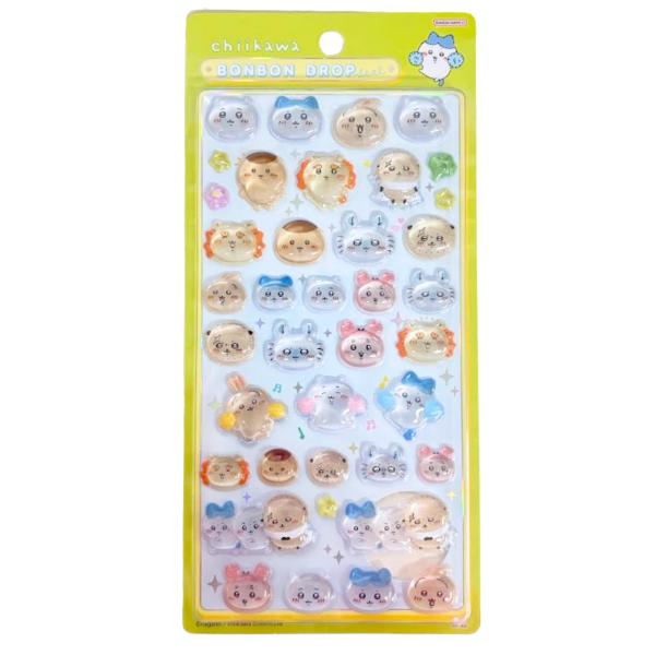 サンスター文具 ちいかわ グッズ ボンボンドロップシール みんな