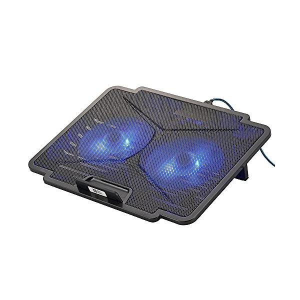 オーム電機 PC-SC01-K ノートPCクーラー2ファン 01-0043