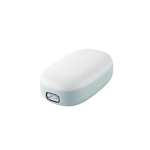 エレコム 懐中電灯 電池式 防災 枕元ライト スマホ充電可 USB-A×1ポート 乾電池付属 停電対策 緊急用 ブルー DE-KD04BU
