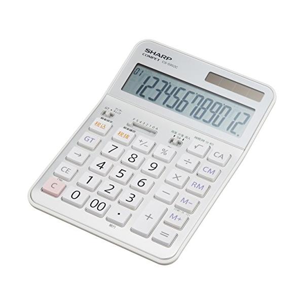 SHARP 実務電卓 抗菌セミデスクトップタイプ CS-S952-CX