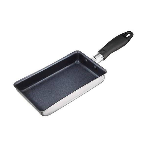 パール金属 ミニ 卵焼き フライパン 9.5×17.5cm IH対応 玉子焼き器 フッ素加工 2層鋼 コンパクト HB-2189