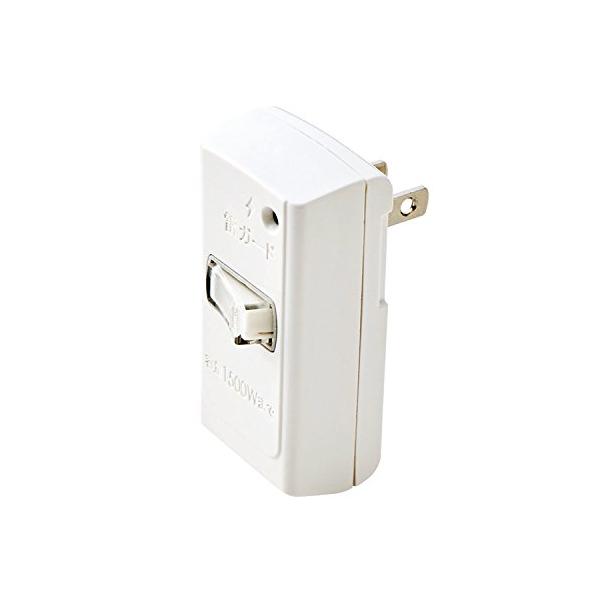 エレコム 電源タップ トリプルタップ 雷ガード 一括スッチ 1個口 ホワイト T-KTR02WH