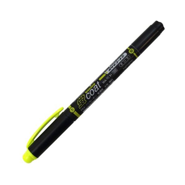 Tombow 蛍光マーカー蛍COAT 黄 WA-TC91 蛍光ペン