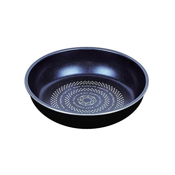 パール金属 取っ手の取れる フライパン 20cm IH対応 ブルーダイヤモンドコート ルクスパン 【取っ手別売り】 HB-2434 ブラック