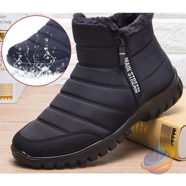 スノーブーツ メンズ ムートンブーツ レディース 裏ボア 雪靴 ショートブーツゾンチースノーシューズ 冬 クッション 滑り止め 無地 防寒 撥水 裏フリース