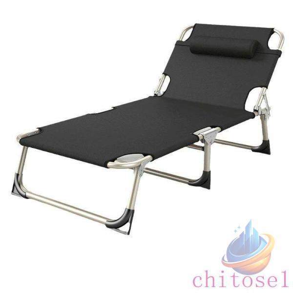 サマーベッド 簡易ベッド ベッド ビーチベッド クッション ベッドフレーム 車中泊ゾンチーアウトドア 通気 軽量 折りたたみ 折り畳み キャンプ コット 5 段階 性