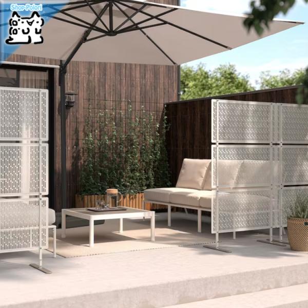 IKEA屋外用椅子(新品、未使用)2脚セットでお取引の場合はお値下げ FEJAN フェヤン チェア 屋外用, 折りたたみ式 ホワイト - IKEA