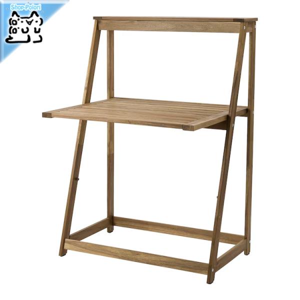 折りたたみ式 テーブル☆送料込☆90✕90(50)✕74イケア TORPARÖ トルパロー テーブル 屋外用, ホワイト/折りたたみ式, 130x74