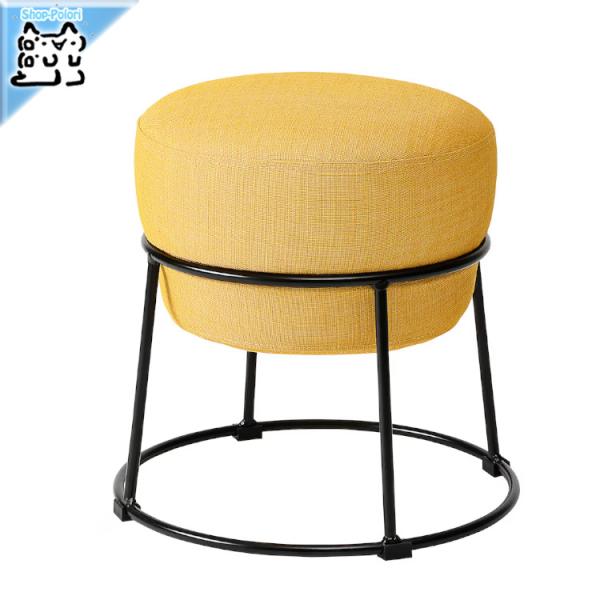 IKEA - イケア - EMMISLOV -エミスローヴ- プーフ スキフテボー イエロー 43x43 cm (605.727.32)