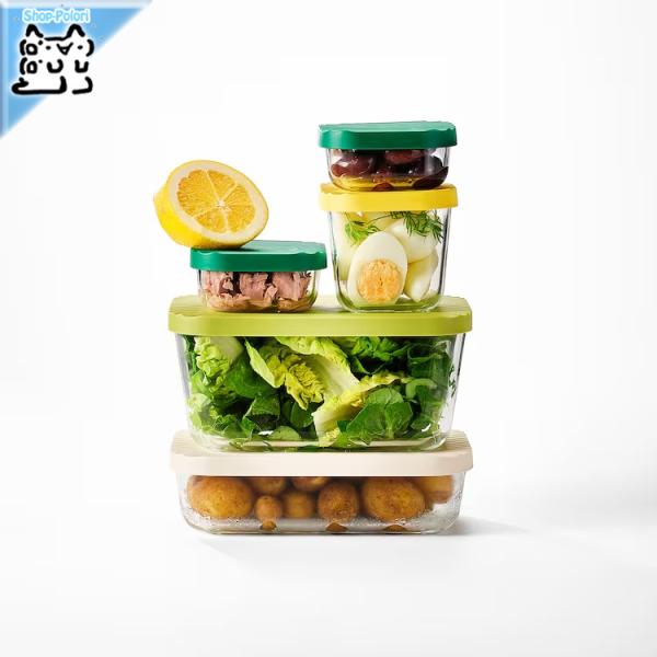 イケア（IKEA） IKEA - - HAVSTOBIS -ハブストビス- 保存容器 ふた付き