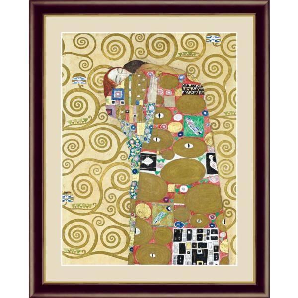 早割クーポン 手彩入り複製画 絵画 美術品 専用額装付き ユディト グスタフ クリムト 絵画 タペストリ