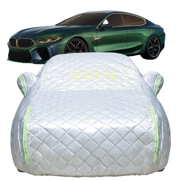 車カバー 軽自動車 BMW M8グランクーペ と互換性があります防雪性 車体カバー 全天候型保護カーカバーオックスフォードクロスコットン車カバー 四季防水防雪防