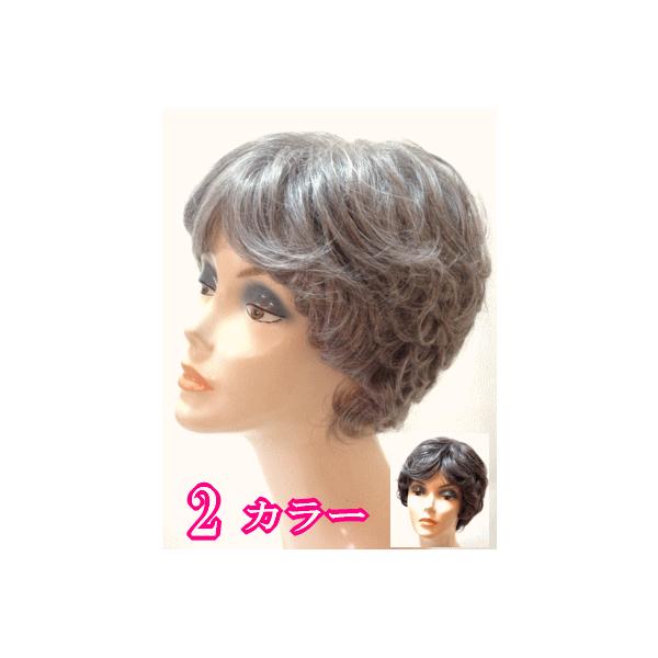 白髪 人毛フルウィッグ/総手植え/医療用ウィッグ/人毛(混毛