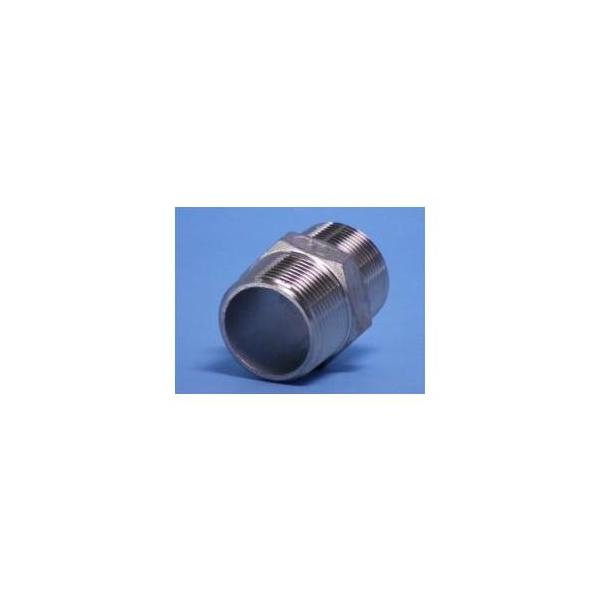 SUS304　ステンレス製ねじ込み継手　六角ニップル　(角Ni)　20A