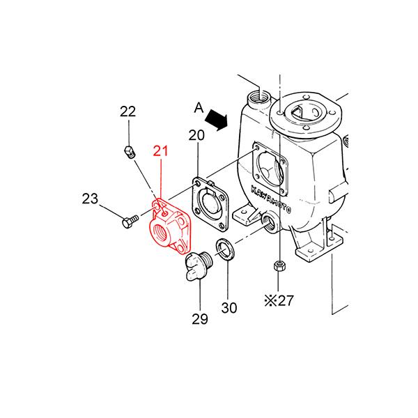 【自吸渦巻ポンプGS3-506-CE2.2用　純正部品】　　品番【27700530】不明な点は注文前にご確認ください。メーカー直送のため返品不可
