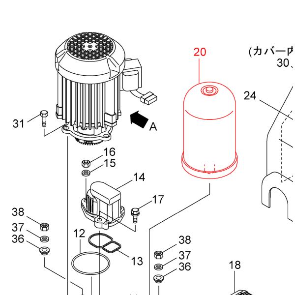 【カワエースNF3-750　純正部品】　メーカー直送品のため返品不可